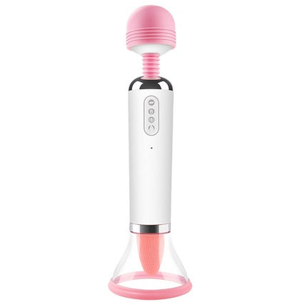 <tc>Sucking and Licking 3-in-1 AV Vibrating Wand Massager</tc>