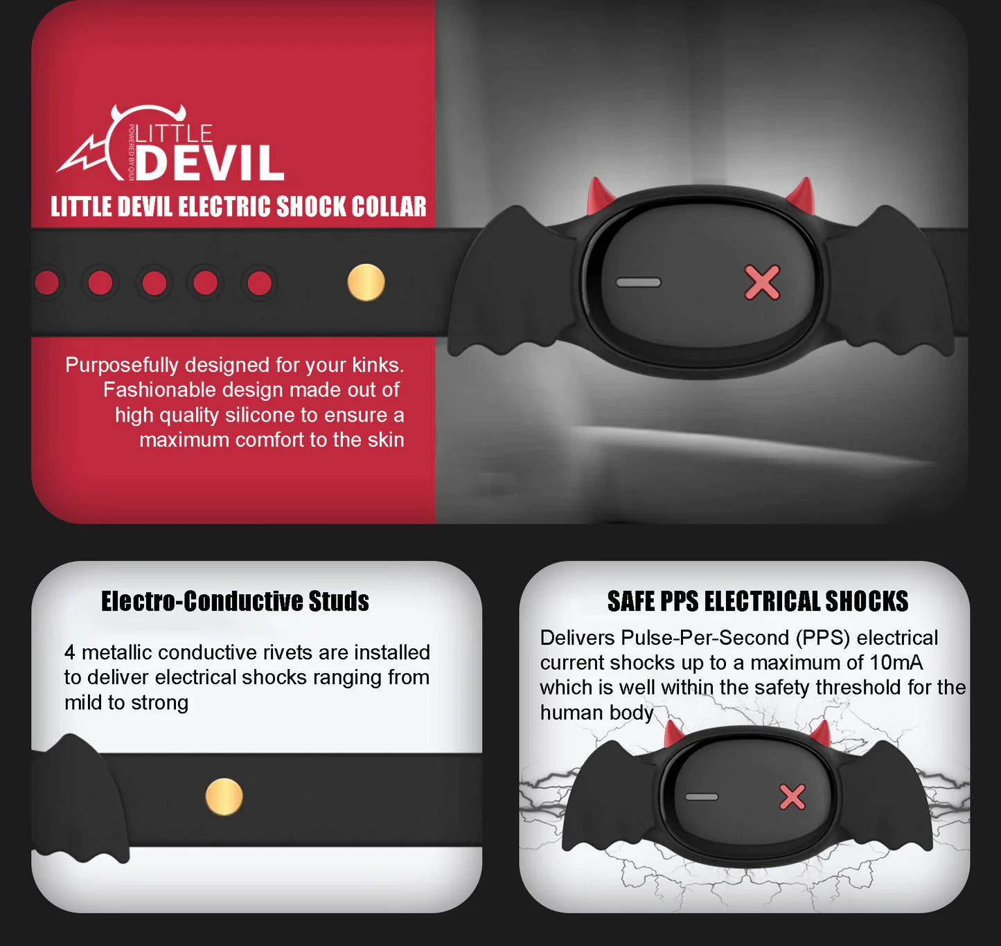 App controlled shock outlet collar