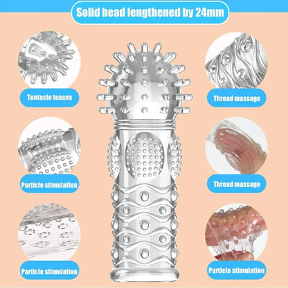 <tc>Silicone Finger Covers with Spikes in Many Styles</tc>