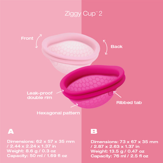 Đĩa Nguyệt San Có Thể Quan Hệ Ziggy Cup™ 2