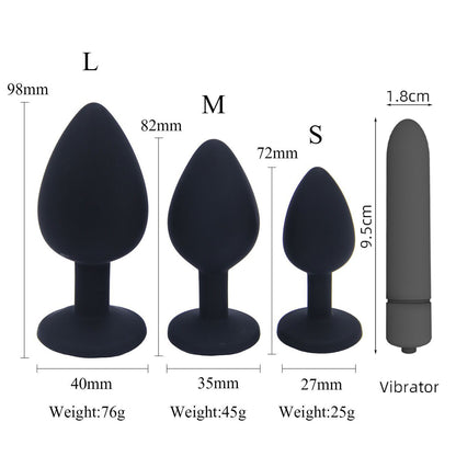 <tc>Tail Gem Anal Plug Set + Vibrating Egg Included</tc>