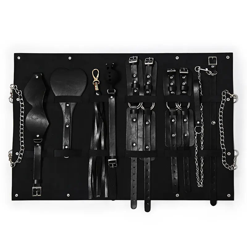 <tc>BDSM Advanced Toy Set With Leather Bag</tc>