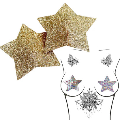 Sticker Dán Đầu Ngực BDSM Golden Star Nhiều Kiểu