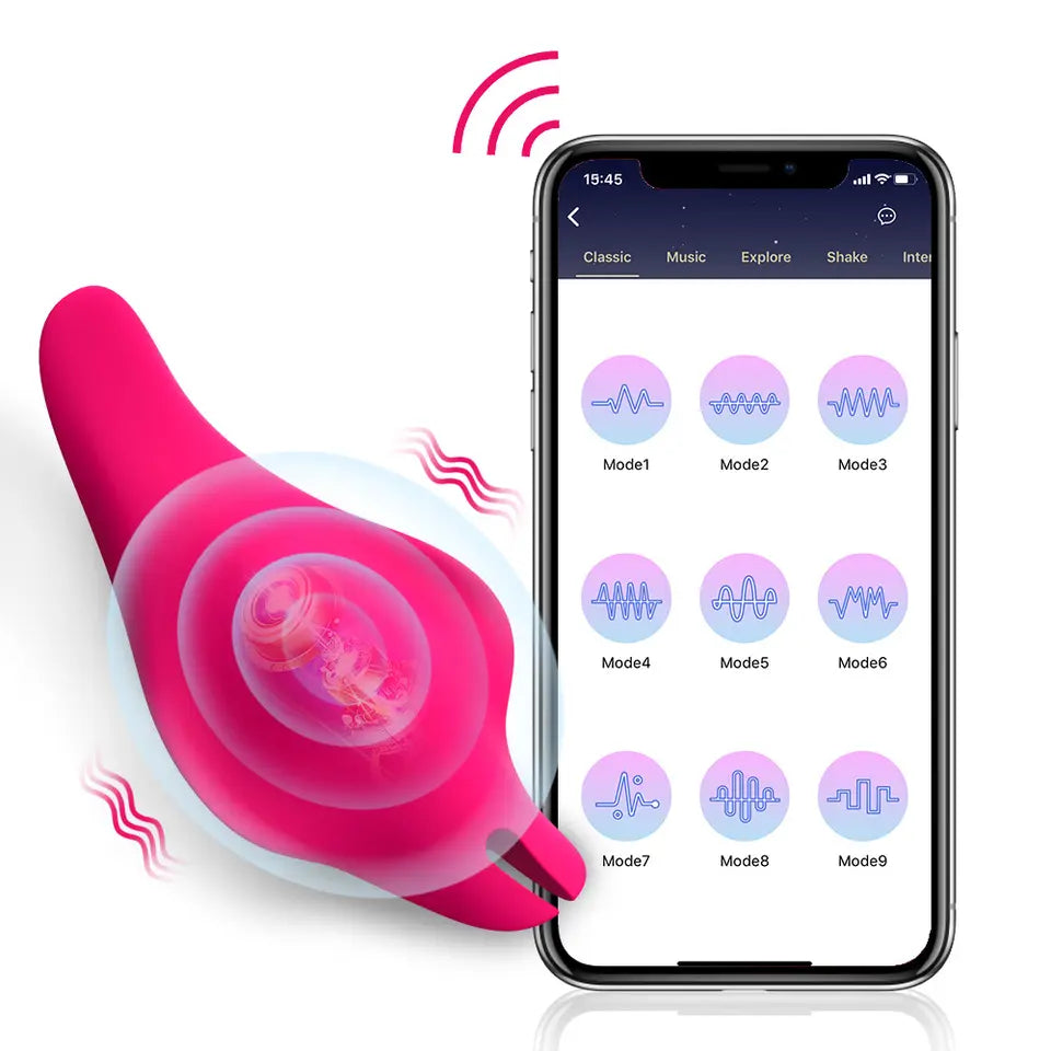 <tc>App Control Butterly Shaped LoveSpouse Vibrating Egg</tc>