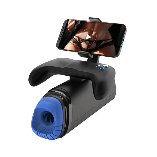 <tc>360 Degree Rotating Thrusting Blowjob Device with Phone Holder "The DOP"</tc>