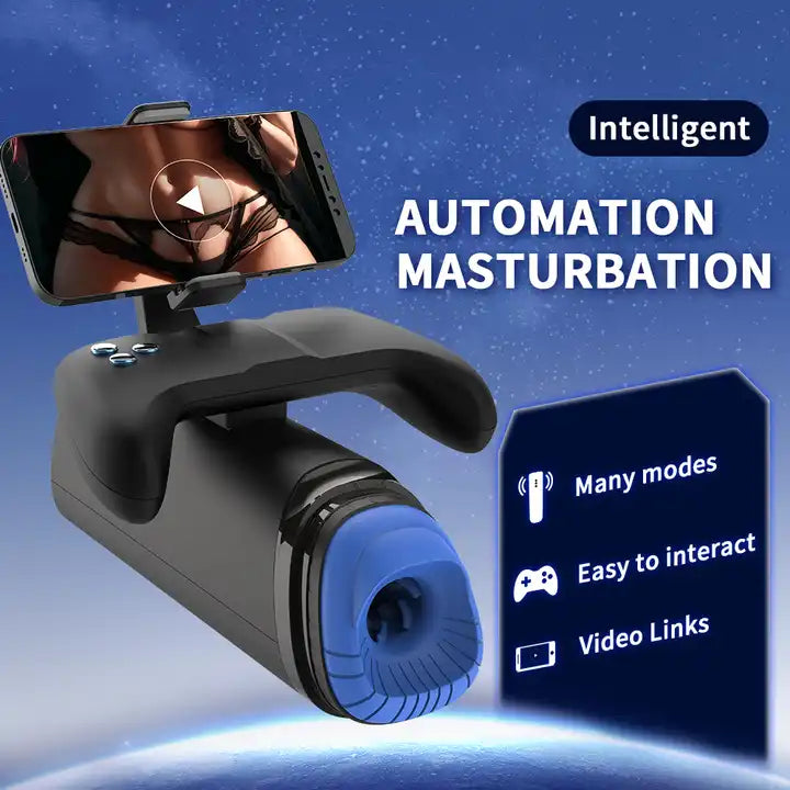 <tc>360 Degree Rotating Thrusting Blowjob Device with Phone Holder "The DOP"</tc>