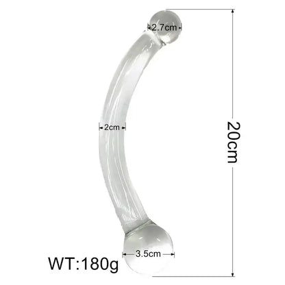 <tc>Yoni Wand Glass Vaginal Dildo Anal Plug</tc>