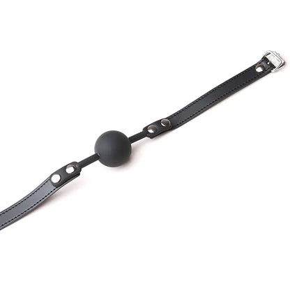 <tc>BDSM Ball Gag With Leather Strap</tc>