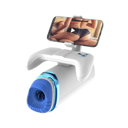 <tc>360 Degree Rotating Thrusting Blowjob Device with Phone Holder "The DOP"</tc>