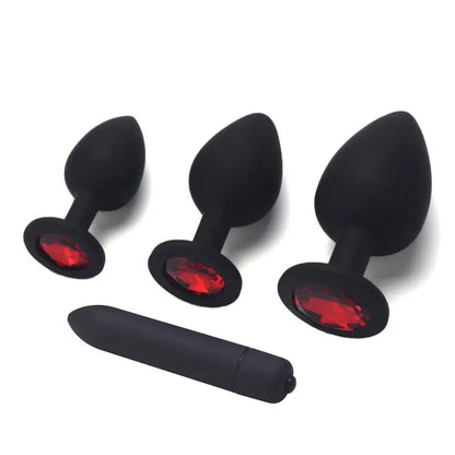 <tc>Tail Gem Anal Plug Set + Vibrating Egg Included</tc>