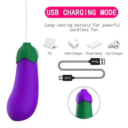 <tc>Eggplant Emoji Remote Control Vibrating Egg</tc>