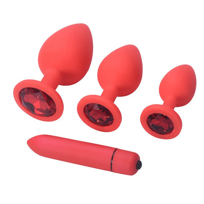 <tc>Tail Gem Anal Plug Set + Vibrating Egg Included</tc>