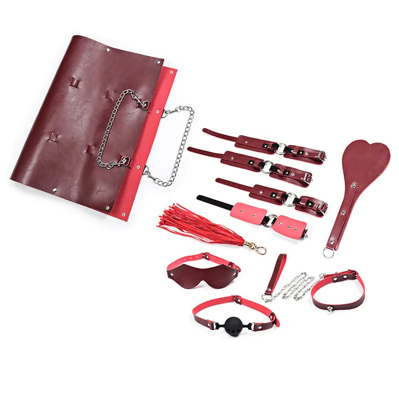 <tc>BDSM Advanced Toy Set With Leather Bag</tc>