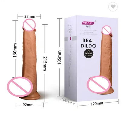 <tc>Real Dildo Remote Control Vibrating Dildo 22cm</tc>