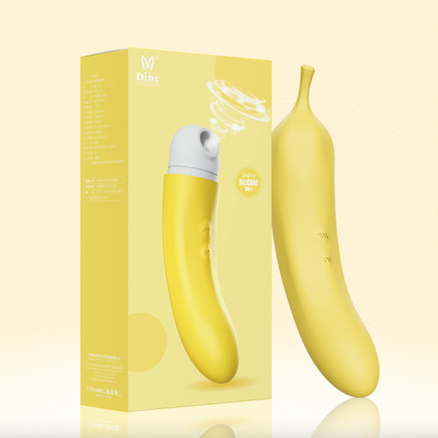 <tc>Vibrating Clit Sucking Egg 2-in-1 Banana Shape</tc>