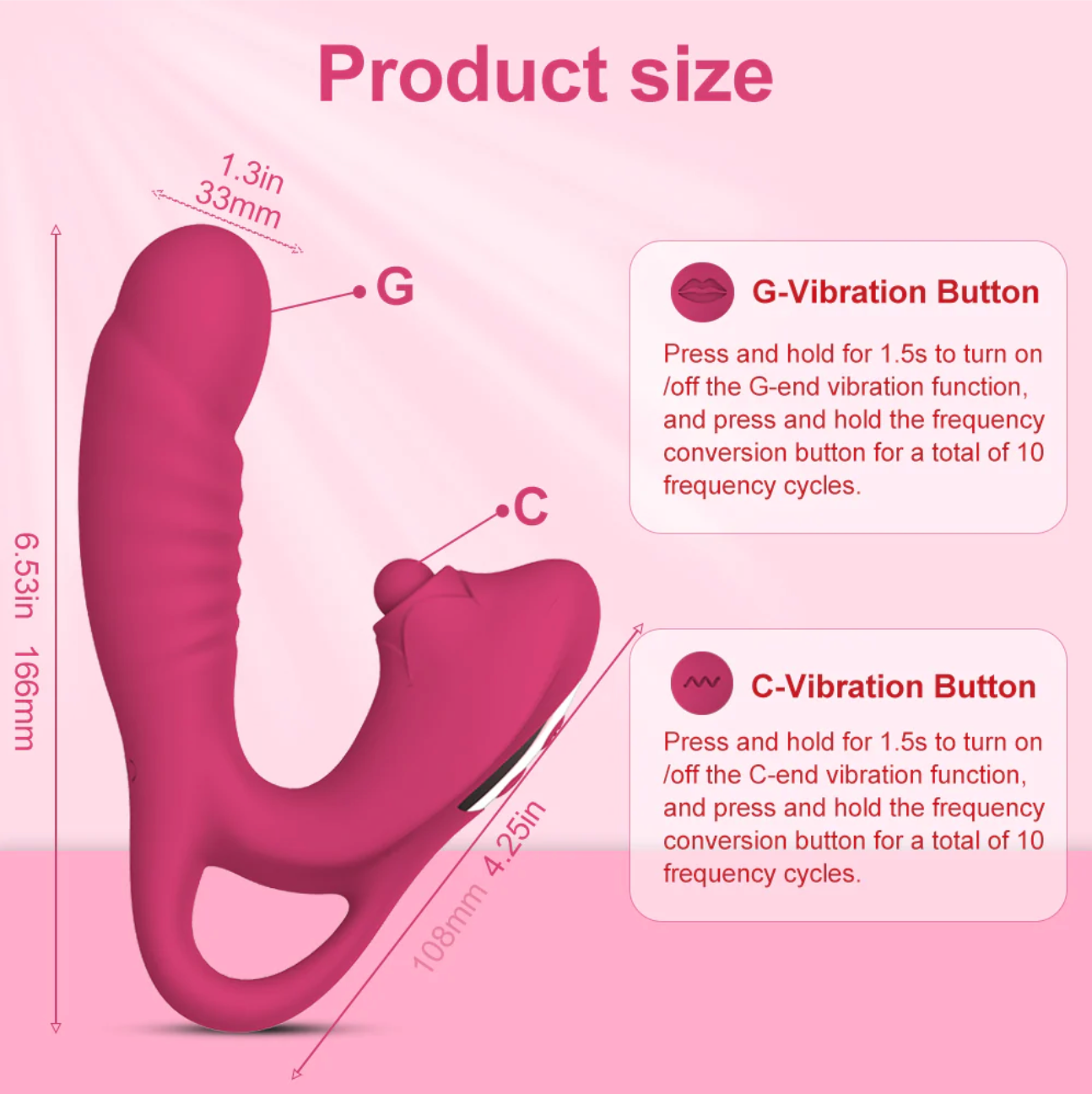 <tc>Tease Vibe 2-Head Clit Sucking Vibrator</tc>