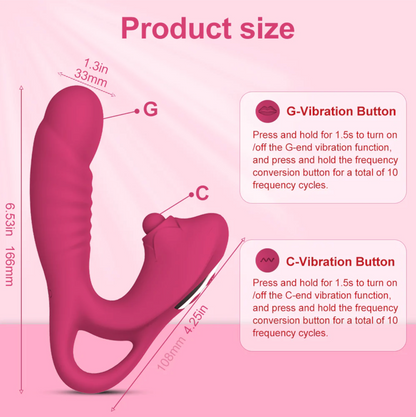 <tc>Tease Vibe 2-Head Clit Sucking Vibrator</tc>