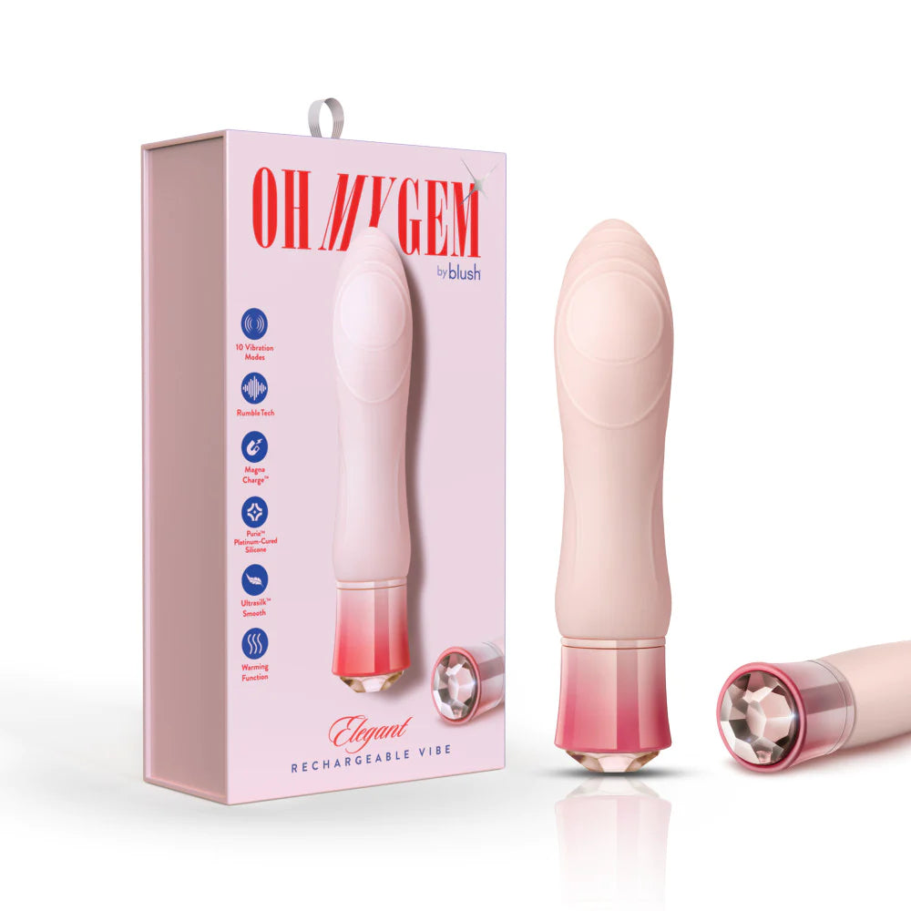 <tc>Oh My Gem Elegant Morganite Heating Vibrator</tc>