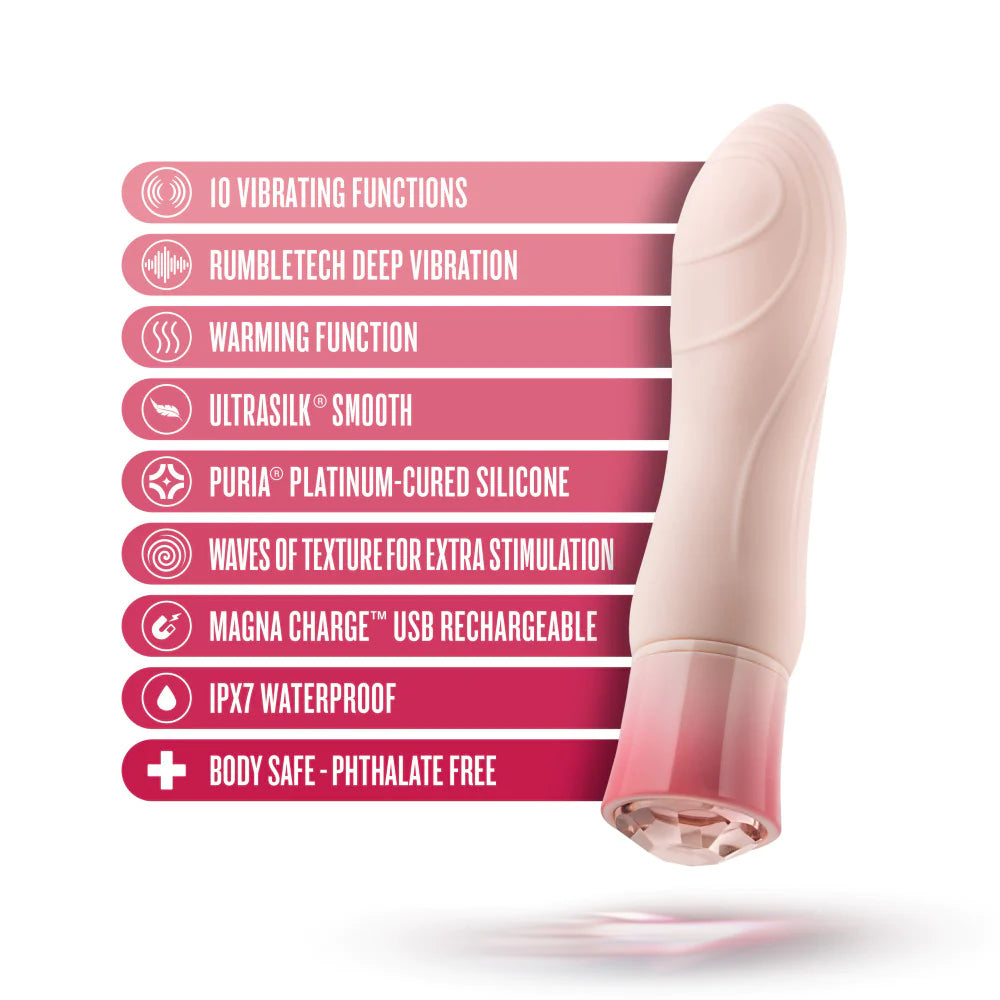 <tc>Oh My Gem Elegant Morganite Heating Vibrator</tc>