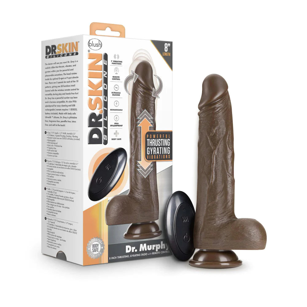 Dildo Dr. Skin Vibration Enema Dr. Murphy Chocolate