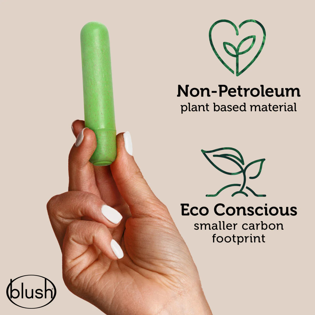 Gaia By Blush™ Eco Bullet Green Vibrating Egg