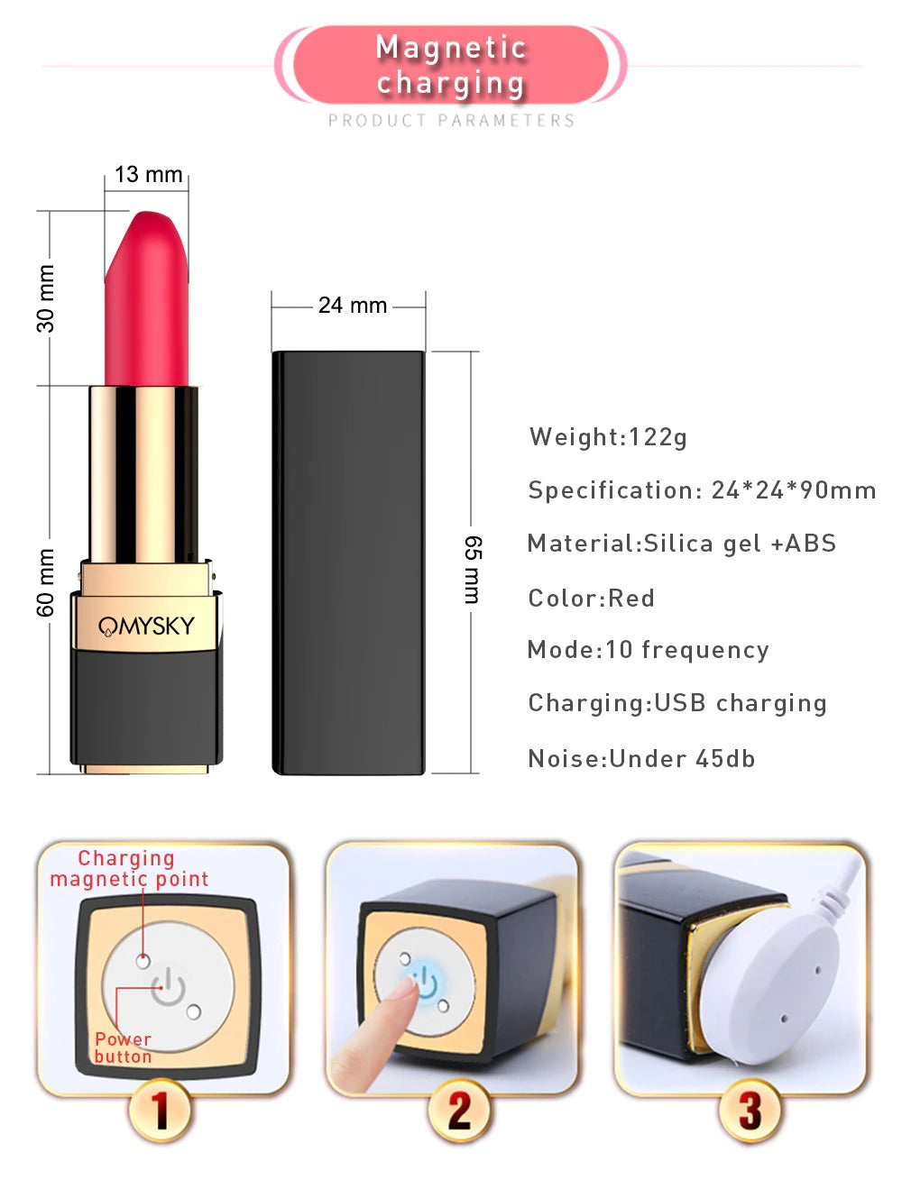 <tc>Mini Lipstick Vibrating Bullet</tc>