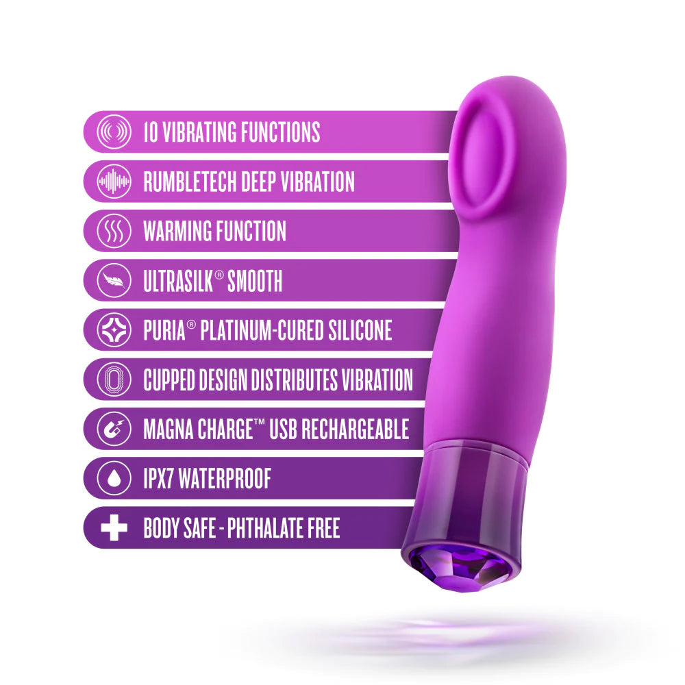 <tc>Oh My Gem Charm Amethyst Heating Vibrator</tc>