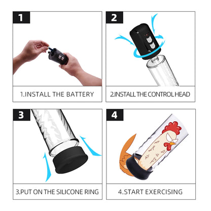 Máy Bơm Tăng Kích Thước Dương Vật Automatic ERECTIZONE Chạy Bằng Pin