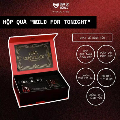 Hộp Quà Wild For Tonight Combo Đính Tên Theo Yêu Cầu