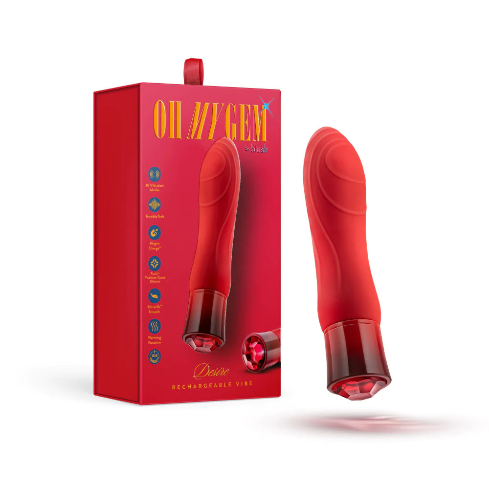 <tc>Oh My Gem Desire Ruby Heating Vibrator</tc>