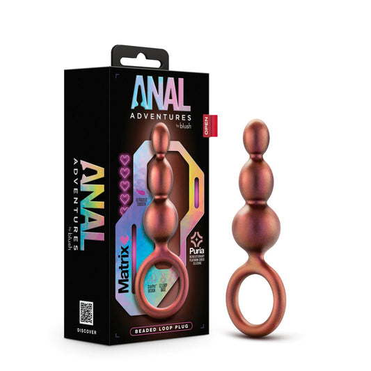 <tc>Anal Plug Adventure Matrix Beaded Loop Copper</tc>