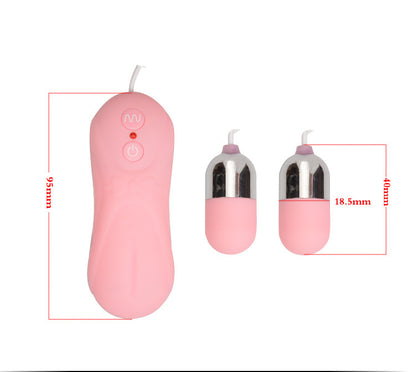 <tc>Dual Eggs Vibrating Kegel Ball + Remote Control</tc>