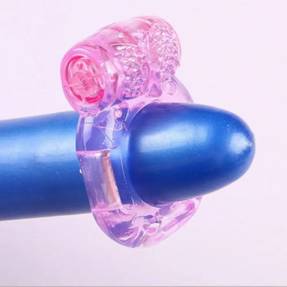 <tc>Neon Pink Vibrating Cock Ring</tc>