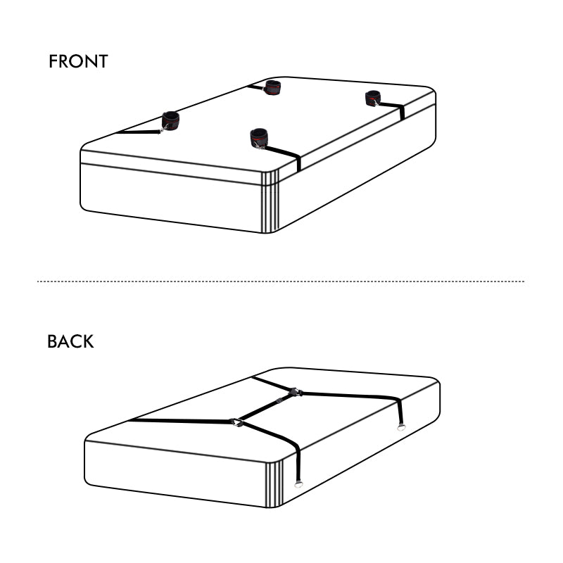 Bộ Trói Tay Chân BDSM Trên Giường