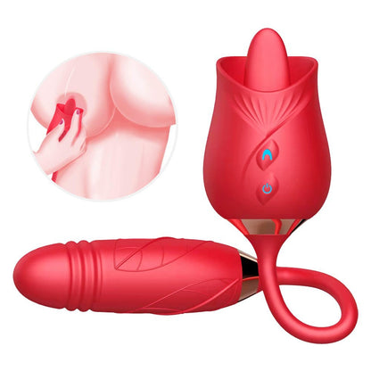 <tc>Lush Rose Vibrating Egg + Tongue Licking</tc>