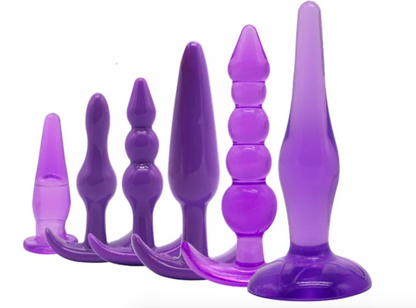 <tc>Set of Flexible Silicone Anal Plugs</tc>