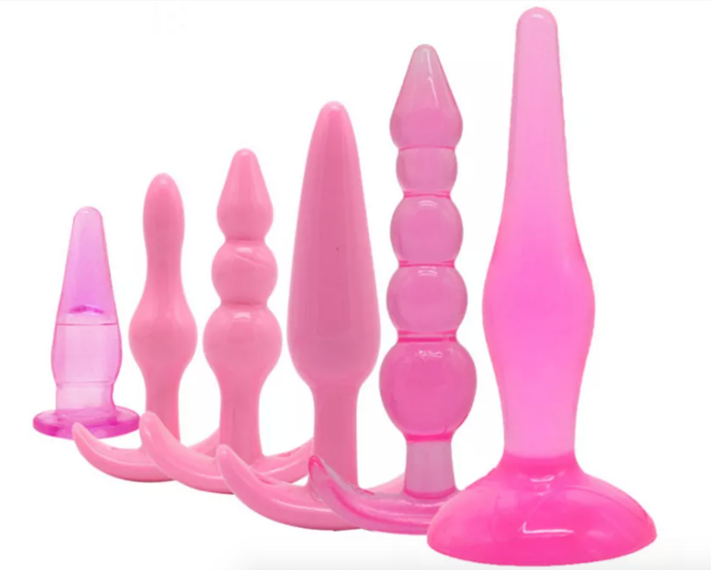 <tc>Set of Flexible Silicone Anal Plugs</tc>