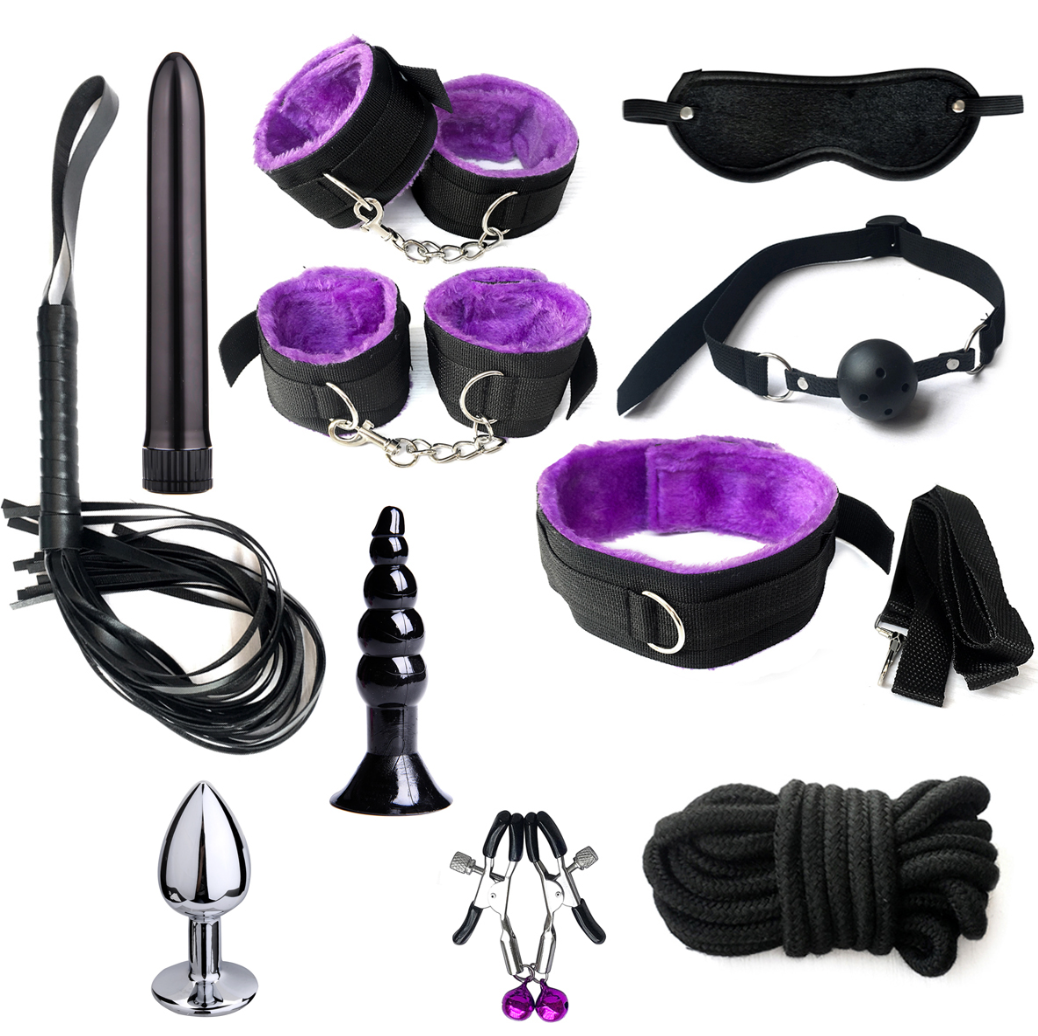 BDSM Deep Purple Toy Set