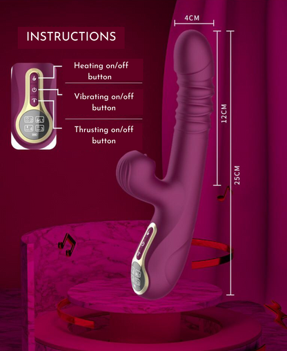 <tc>Thrusting Heating Rabbit Vibrator "Heated Love"</tc>